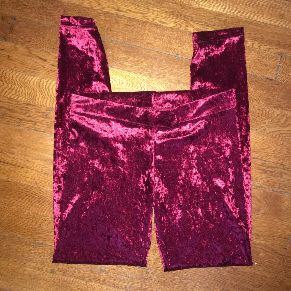 Red Velvet Leggings